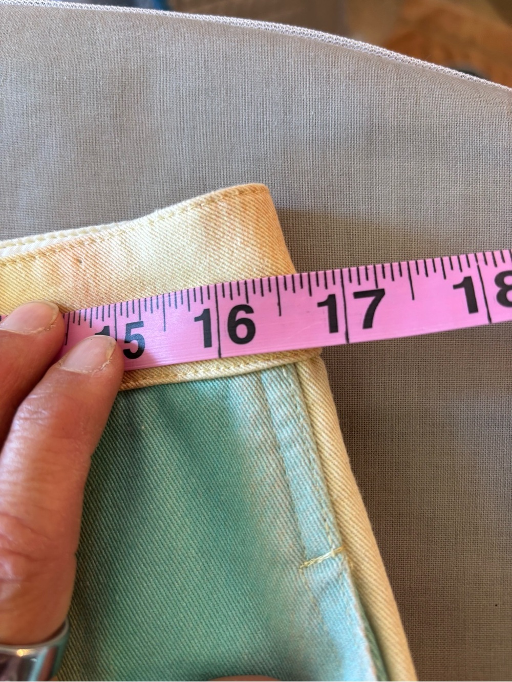 Curren Air Watercolor Pastel Wide leg pants Pockets Coastal Large - Picture 8 of 8